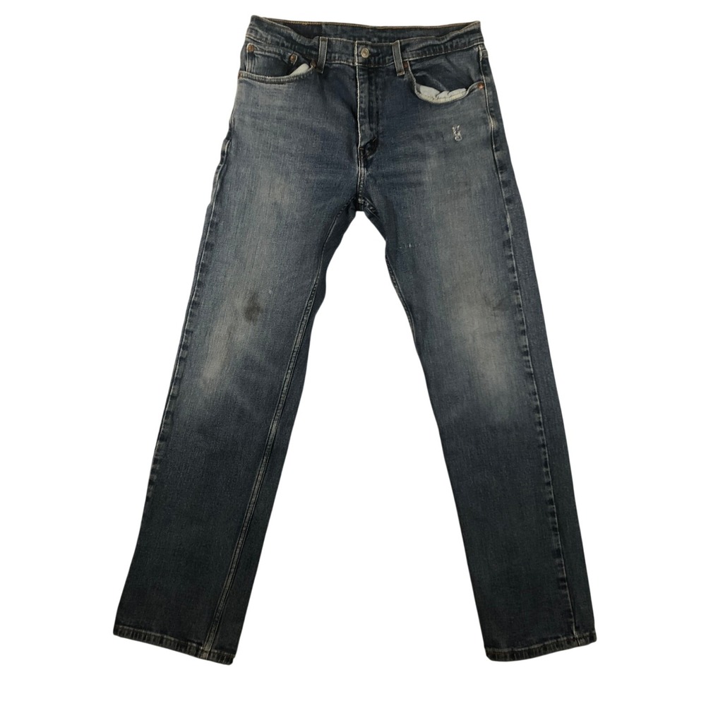 Levis 505 Jeans Mens 30x30 Regular Fit Straight Leg‎ Medium Wash Denim